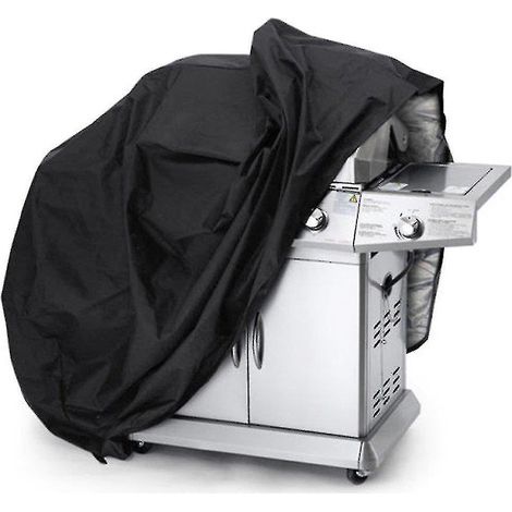 Robuste, wasserdichte Aufbewahrungsabdeckung für Grills (BBQ) – Schwarz – 145 x 61 x 117 cm