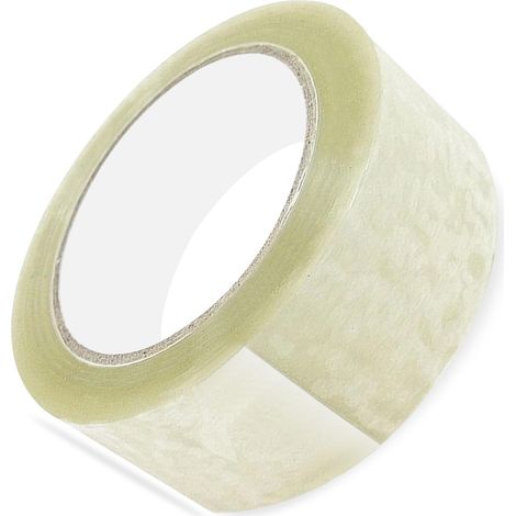 1 rouleau de ruban adhésif transparent 48 mm x 150 m Ruban d'emballage transparent pour boîtes d'emballage, colis, déménagement, adhésif puissant à usage général pour scellage, expédition, (1/4)
