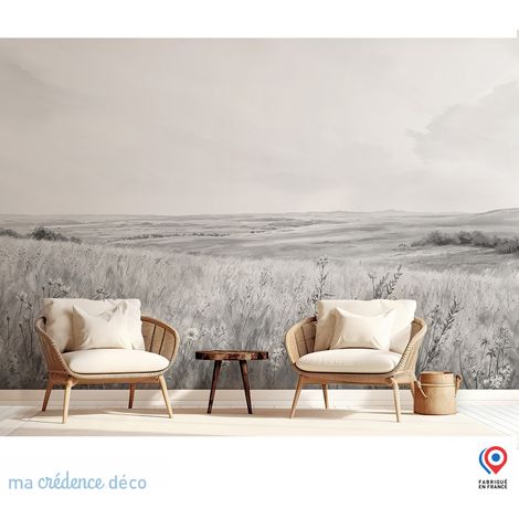 Papier peint : Bretagne, Cap Frehel peninsule, Cote d'Emeraude - Intissé - L.400 x H.280 cm - Vert oxyde (1/3)