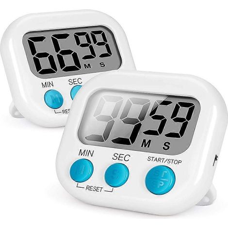 2 pièces cuisine minuteur magnétique numérique Loud Alarm pour Upgrade Classroom Kids (1/5)