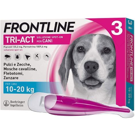 ANTIPARASSITARIO 'FRONTLINE TRI-ACT' cani 10/20 kg - 3 pipette ml 2