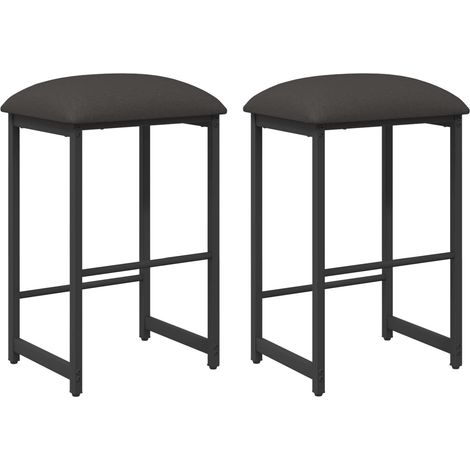 Maison Exclusive - Barhocker 2 stk. Dunkelgrau 40 x 32 x 74 cm Ho (1/5)