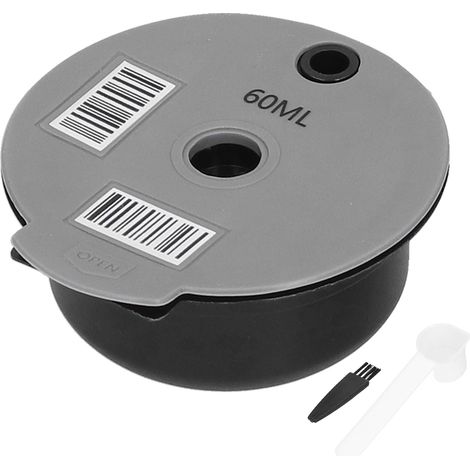 Filtre à café réutilisable avec cuillère et brosse, dosette 60ML, accessoire espresso pour maison, bureau, café. (1/5)