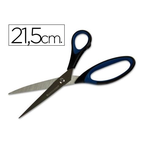 Büroschere q-connect Gummigriff 8/' 21'5 cm Blister de Sicherheit