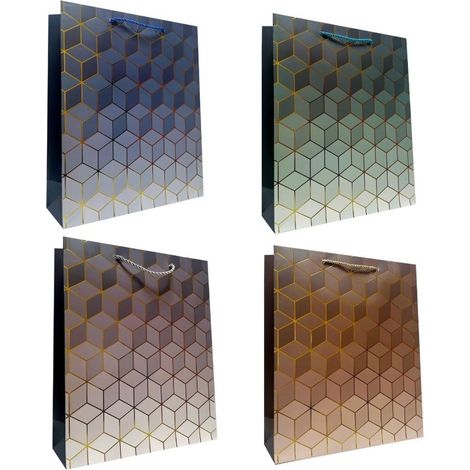 Universal-Geschenktüte L-Quadrate-Mix