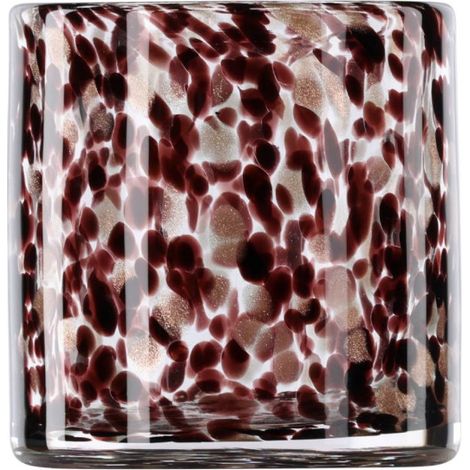 Photophore Déco Moucheté "Gloria" 12cm Multicolore (1/5)