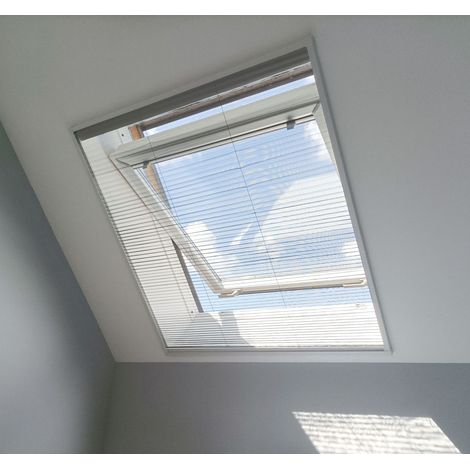 Store Moustiquaire Plissé pour Fenêtre de Toit L120 x H160 cm
