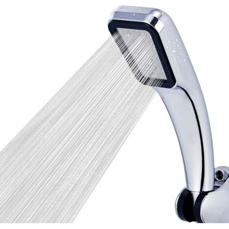 pommeau de douche de qualité supérieure, pluie 300 trous, économie d'eau avec pommeau de douche de pluie ABS chromé (1/5)