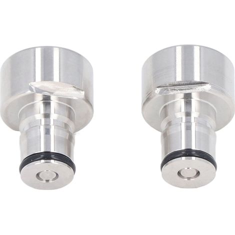 Adattatore per collegamento fusto 5/8 FPT, blocco a sfera in acciaio inox, kit di conversione a sgancio rapido per fusti di birra tipo ADSG. (1/5)