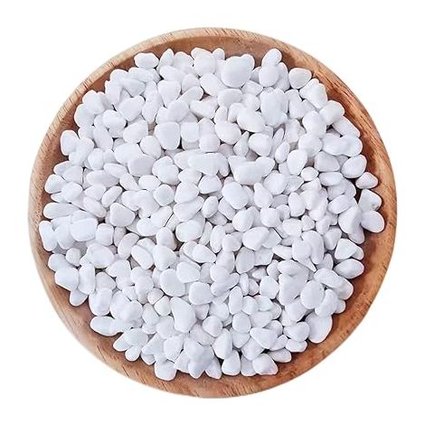 White Stone 6-9 mm Decorative Stones Small Gravel Natural Pebbles for Vase Filling Flower Pots Aquariums Garden (1/5)