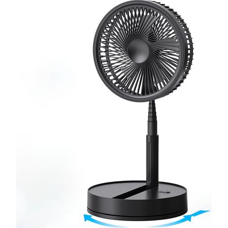 Portable Silent Pedestal Fan, Floor Fan with Remote Control, Silent Fan, Foldable Fan (1/4)