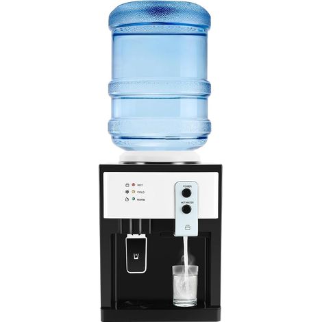 Distributeur d'eau, refroidisseur d'eau de bureau, distributeur d'eau potable, 575 W, machine à boire électrique chaude et froide pour 4,5 à 18,9 l d'eau en seau (1/5)