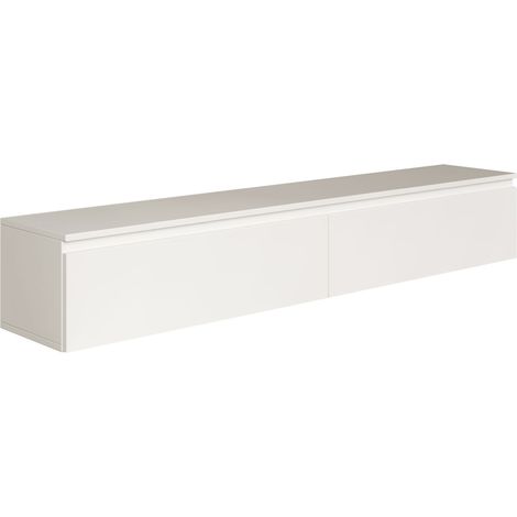 Selsey Bemmi - TV-Hängeboard, Weiß, 175 cm