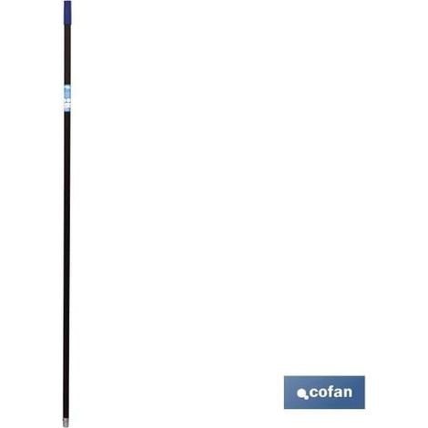 COFAN palo acero plastificado azul/negro 1.40m (diametro 2,5cm) (1/2)