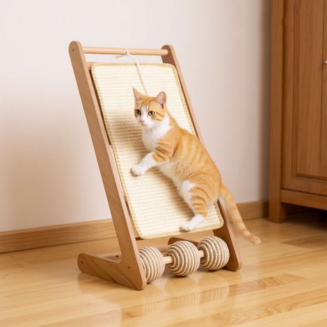 Large L-Shaped Sisal Cat Scratching Board (1/5)