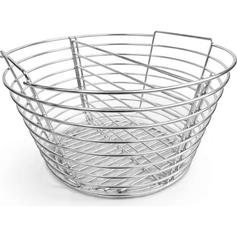 Panier à charbon de bois en acier inoxydable Patton pour barbecue kamado 22"