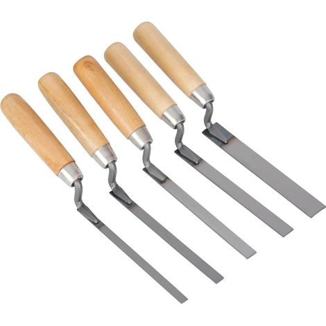 Lot de 5 outils de maçonnerie pour outils de maçonnerie, ciment et jointoiement (1/5)