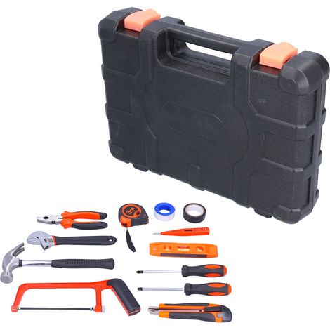 Kit 13 pièces FIXMAN outils à main réparation domicile appartement, tournevis pince testeur AC DC 12-250V, coffret bricolage JYS003-1 (1/5)