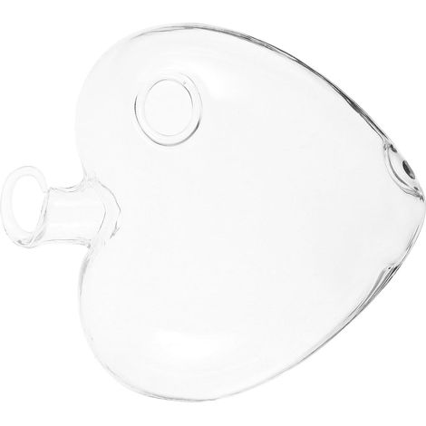Pot de fleurs hydroponiques en verre forme cœur Healifty, support invisible, jardinière suspendue (1/5)