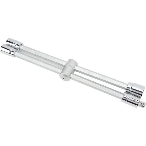 Clé en croix 1/2in 4 voies 17mm 19mm 21mm 23mm CRV robuste universelle pour voiture (1/5)