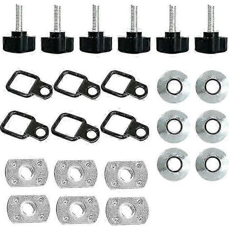 Kit de vis moletées à démontage rapide pour toit rigide Wrangler CJ, YJ, TJ, JK et JKU (1/5)