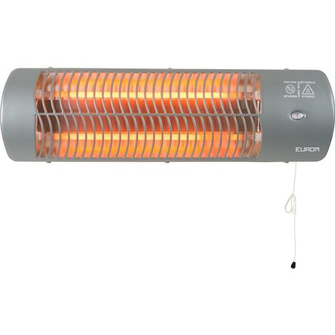 EUROM elektrische Badheizung Quarzelement 1200 Watt Zugschnur QH1203 IP24