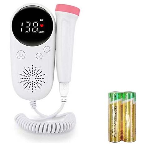 Green Mobility-Moniteur Doppler fœtal prénatal pour une utilisation à domicile avec écran LCD, mesure du rythme cardiaque fœtal, produit de soin quotidien pour les femmes enceintes (1/4)