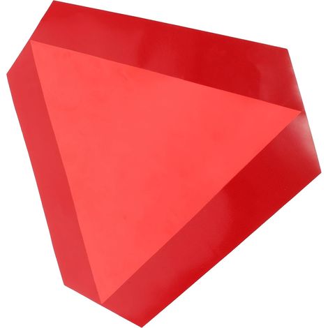 Panneau réfléchissant triangulaire en aluminium et acier inoxydable pour véhicules lents, adapté à