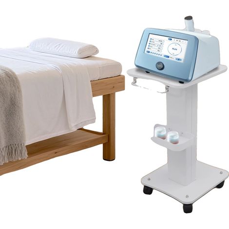 Chariot de Salon, Capacité de Charge de 40 kg, Panneau en Bois Comprimé, Matériaux en Métal et ABS, Assemblage Requis, Grand Panneau de Rangement (1/5)