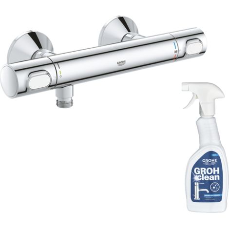 Mezclador termostático de ducha GROHE Quickfix Precision Flow + limpiador GrohClean