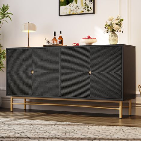 MEUBLIV mueble de almacenamiento 80x35x105 cm roble claro – 2 puertas y cajón (1/5)