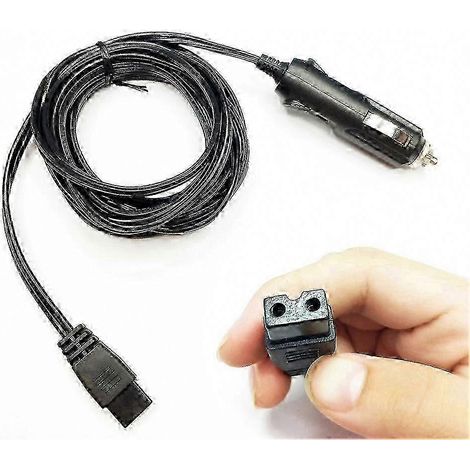 Câble connecteur 2 broches 12V DC 2m pour réfrigérateur de voiture, remplacement compatible véhicule, fiche mâle, accessoire électrique auto (1/5)