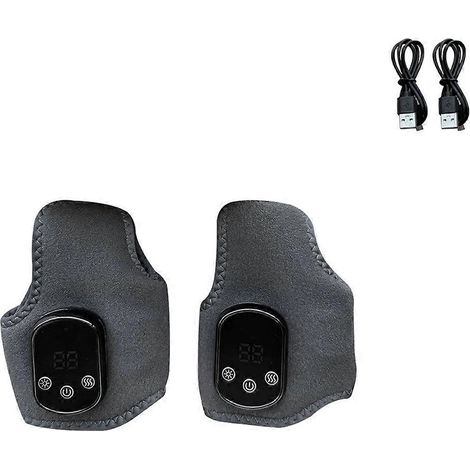 Kabelloses Knöchelmassagegerät mit Heizkissen, USB-aufladbar, wiederaufladbares Wärmetherapiegerät (1/5)