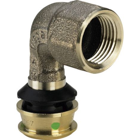 Bogen mit SC Raxofix 5314.11 in 20mm x R1/2 Siliziumbronze (1/3)