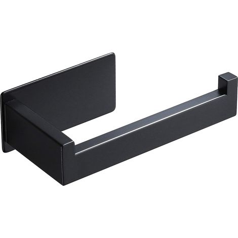 Support papier toilette mural sans perçage en acier inoxydable pour salle de bain fixation solide et design moderne (1/5)