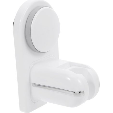 Support de Pommeau de Bain à Ventouse Réglable pour Salle de Bain Plastique Blanc, Stabilité Fiable, Montage sans Perçage, Usage Prévu pour Bébé (1/5)
