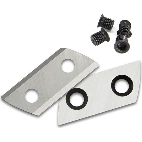 Lames de rechange (70 x 30 x 3 mm) pour broyeur de jardin Einhell GH-KS 2440, HMH-E 2440 et Sun Joe CJ601E (1 paire) (1/5)