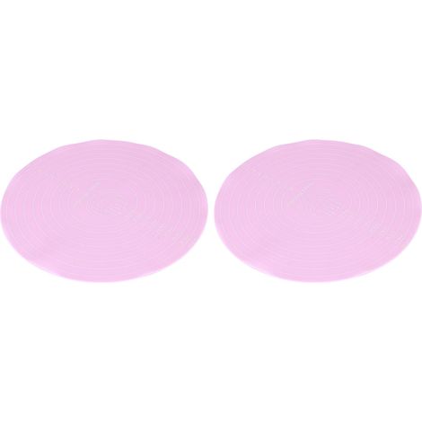 Tapis de décoration à gâteaux rond en silicone rose de 30 cm (12 pouces), tapis de cuisson, set de table (1/5)