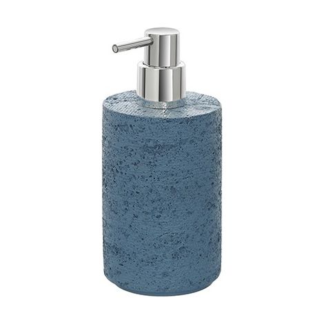 Dispenser sapone blu pastello linea Arizona in poliresina design moderno Feridras