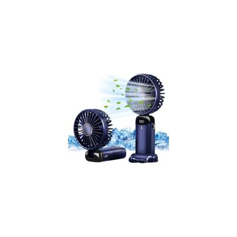 Coavas – Mini ventilateur portable USB 5 vitesses – Moteur à haute pression – Design pliable pour bureau et extérieur – Charge rapide type C