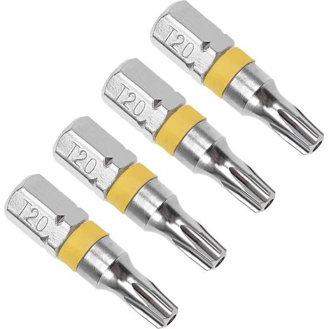 4 Pièces Embouts de Tournevis Torx Tige Hexagonale 1/4" T20 (1/5)
