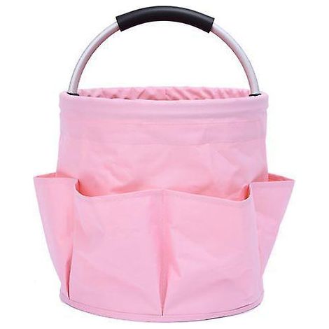 panier Rangement Produit D'entretienrose, 6 Rangements Pliables, Avec Poigne De Transport (1/3)