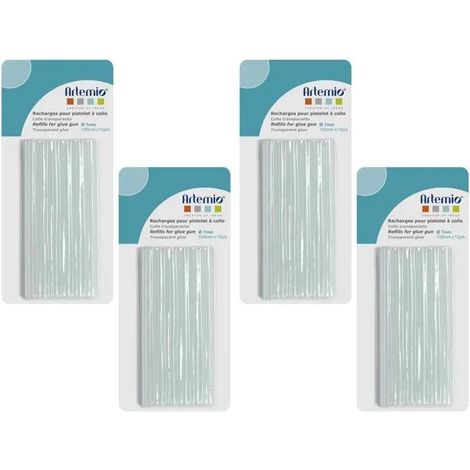 Stick colla a caldo Artemio 48 pezzi 7 mm 100 mm lunghezza