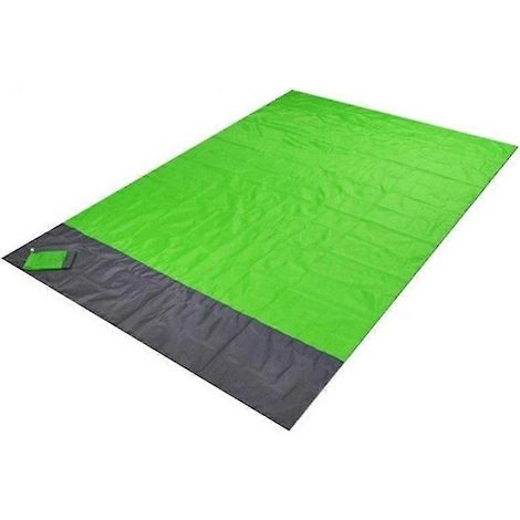 Wasserdichte Campingmatte, Stranddecke, Outdoor-Bodenmatte, Matratze, Piqué-Taschenmatte, grün (1/5)