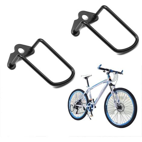 Set di 2 protezioni metalliche per deragliatore per mountain bike e bici da strada: protezione ottimale dagli urti per il deragliatore, robuste, leggere e facili da installare - Crezuo