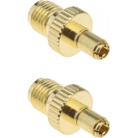 Adaptateur Rf Sma femelle vers Ts9 mâle, 2 connecteurs coaxiaux plaqués or pour antennes transmettant des appareils Wi-fi Lan sans fil (1/5)