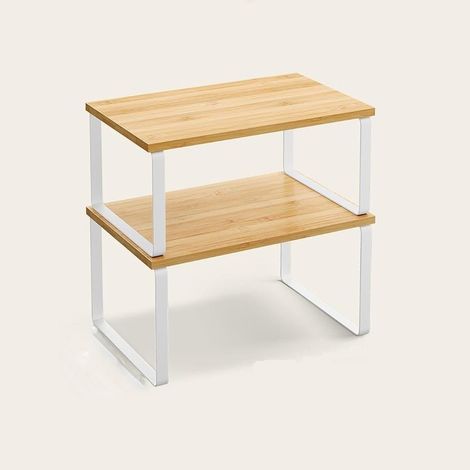 Étagère à épices compacte, idéale pour les petites cuisines, légère et pouvant contenir tous vos pots essentiels (marron) (1/5)