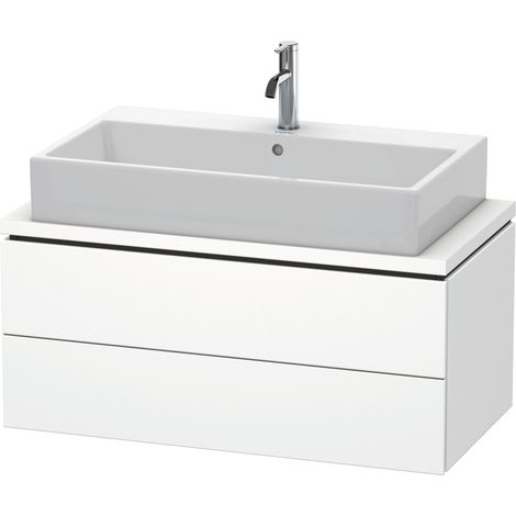 Mobiletto da sotto con console L-CUBE 400x920x477mm bianco opaco