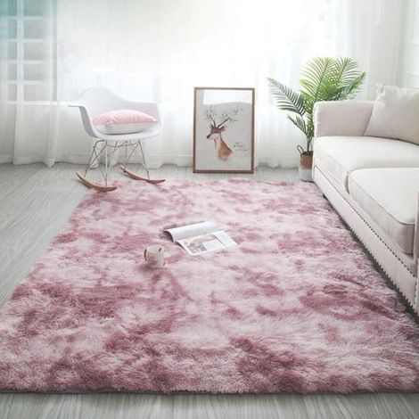 Bardusch - Tapis de Salon Shaggy 160 x 230cm en Peluche Rose Fibre de Polypropylène Souple Tapis Antidérapante tapis de chambre (1/4)