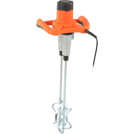 Malaxeur électrique à main double tige, 6 vitesses à variation continue, mélangeur portatif pour mortier et enduit, 220V prise UE, 2 barres, outil de mélange professionnel (1/5)